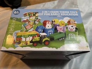 3 -1 Giocattoli Educativi a Tema Fattoria, Aiuta lo Sviluppo Cognitivo 6m -3 anni - Foto 1 di 11