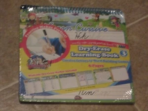 Dry Erase Activity Learning Book Cursive Letter and Word Building Games 6 pages - Picture 1 of 2
