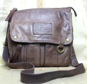 Fossil Crossbody Leather Bag - Picture 1 of 9
