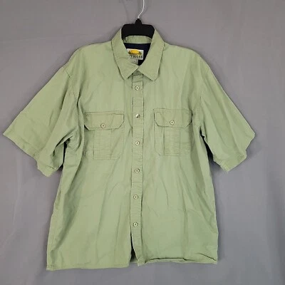 Great Outdoors By Merrill & Forbes Men's Button Up Shirt Short Sleeve Size L - Image 1 of 4