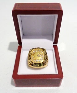 Al MacInnis Calgary Flames #2 NHL Stanley Cup 1989 Ring with Cherrywood Ring Box - Picture 1 of 7