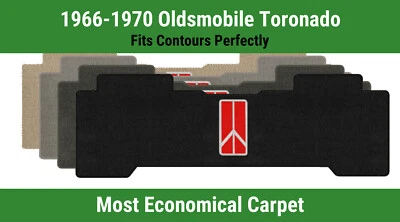 Lloyd Velourtex 第 2 个垫子适用于 '66 - 70 Oldsmobile Toronado 带 Oldsmobile 徽章 红色 — 第 1/4 张图片