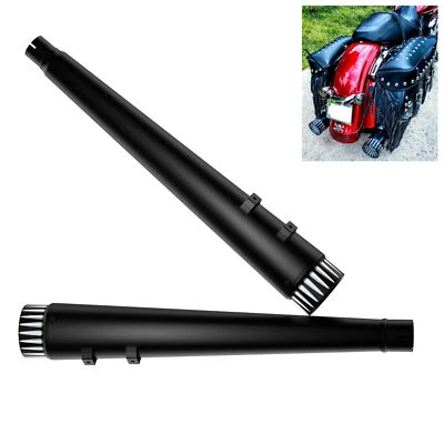 SHARKROAD Exhaust 4.4" Megaphone For Harley Slip on Mufflers 2017-UP Touring - Imagen 1 de 4