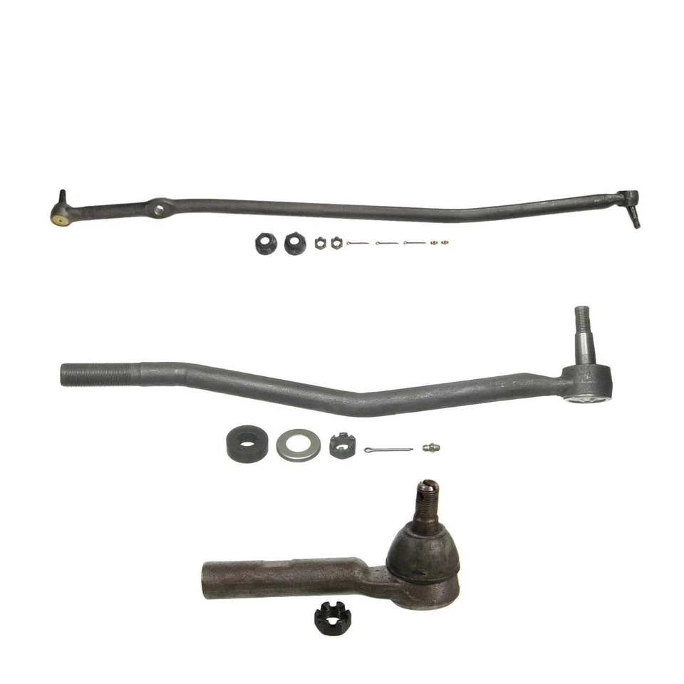 1 Front Drag Link 2 Tie Rod Ends Ford Econoline E250 E350 Van 77-91 - Image 1 of 1