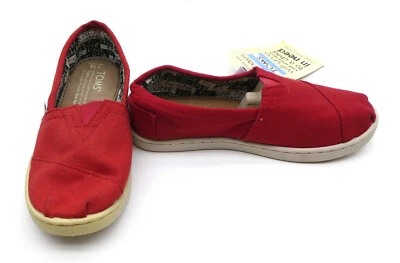 Tom’s Shoes Alpargatas Clásico Lona Rojo Unisex Tenis Juveniles 13 Foto 1 de 4
