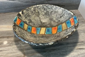 Vintage Italian Pottery  - Hand Made Bowl Mid Century - Picture 1 of 9