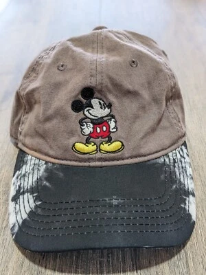 Gorra de béisbol Disney Mickey Mouse beige bordada ajustable Y2K OSFA Foto 1 de 4