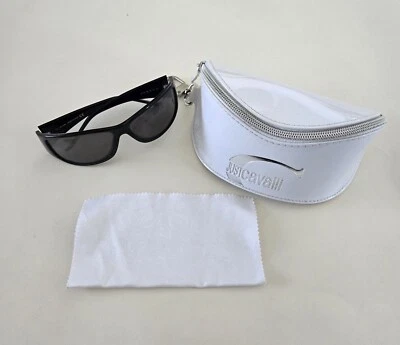 JUST CAVALLI SUNGLASSES 017S B5 SHINY BLACK WITH DARK GRAY LENS - Image 1 of 4