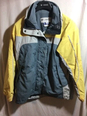 Columbia Women's Jacket Coat Size Large Winter Cape Ridge Yellow and Gray - Image 1 of 4