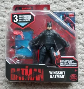 DC Comics - Wingsuit Batman 4" Actionfigur mit 3 Zubehör & Karte - Bild 1 von 2