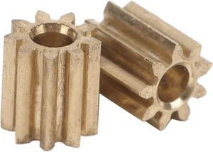 2 Stück zahnrad ritzel,Mini Motor Zahnrad 9 Zähne 5mm Messing Motor Ritzel Ersat - Bild 1 von 9