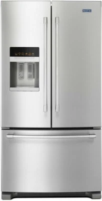 Maytag 36 Inch French Door Refrigerator with BrightSeries LED - MFI2570FEZ - Image 1 of 4