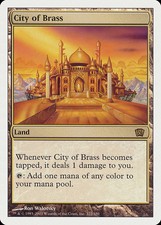 MTG City of Brass (8th edition) [Eighth Edition] [Lightly Played]