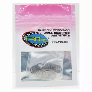 TRB RC M8x10mm Dia. Steel Shim Pack 10ea 0.1, 0.2, 0.3, 0.5mm Width - Picture 1 of 2