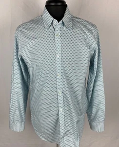 Camicia da uomo Ted Baker manica lunga leggera turchese taglia 4 euro - Foto 1 di 6