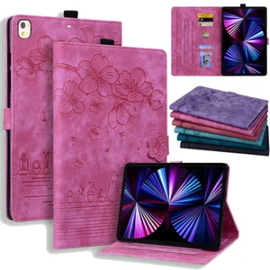 For iPad 5/6/7/8/9/10th Gen Air Pro 11 12.9 Smart Leather Case Wallet Flip Cover - Picture 1 of 69