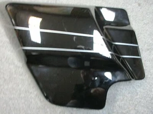 Harley Davidson OEM Cover Vivid Black with Silver Stripes Left Side 66250-09 - Picture 1 of 8