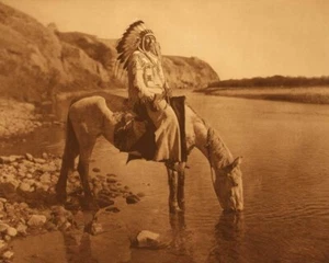 Native American Indian Bow River Blackfoot Chief 8 x 10 Photo - Picture 1 of 1