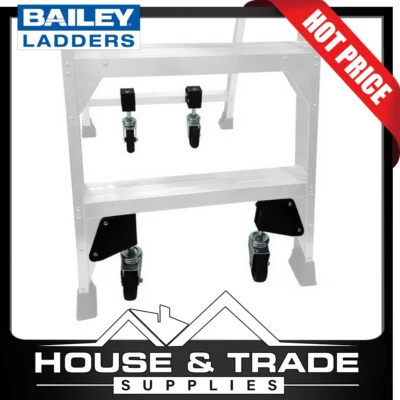 Werner Castor Wheel Kit Suits Bailey P150 Platform Ladder FS13584 - image 1 of 4