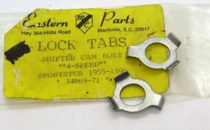 34069-71 Eastern Parts Shifter Cam Lock Tabs (set of 2) for Harley XLS XL XLC - Picture 1 of 1
