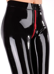 Latexhose High Waist 3D Hüftschnitt Gummihose Crtoch Zip 0,4 mm Hademade - Bild 1 von 7