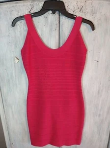 Barbiecore Bodycon summer hot pink sm zip up dress Boho Cottage Core Feminine - Picture 1 of 7