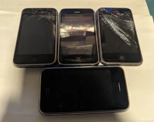 Lot of 4 Apple iPhone 3GS (8GB) (A1303) - Black (AT&T) SEE BELOW - Picture 1 of 6