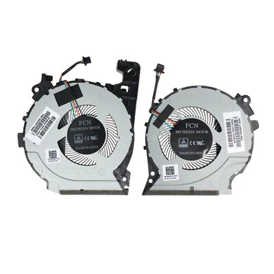 For HP Pavilion 15-CX Laptop CPU GPU Cooling Fan L20334-001 L20335-001 TPN-C133 - Image 1 of 4