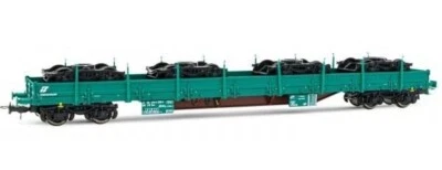 Rivarossi HR6486 Res Green Livery XMPR FS Trenitalia, Covered Wagon Load - Image 1 of 4