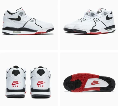 NEW Men's Nike Air Flight 89 Basketball Shoes VISI White Red Black DB5918 - Image 1 of 2