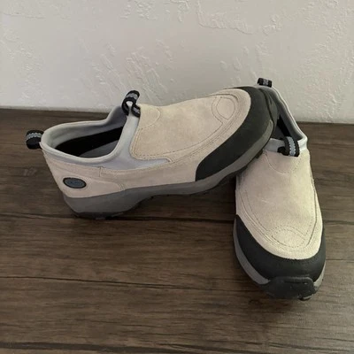 LL Bean комфорта Mocs женщин размер 8,5 М кремовая замша туризм прогулки поскользнуться на обувь - Изображение 1 из 4