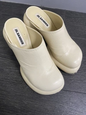 SABOTS ECRUS JIL SANDER T.36 - Photo 1/4