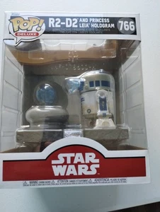 Disney Star Wars Funko Pop Deluxe 766 R-2 D2 Princess Leia Hologram NEW IN BOX.. - Picture 1 of 11
