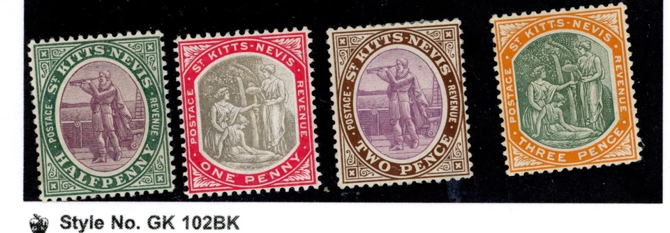 ST. KITTS/NEVIS--4 Stamps Scott #11, #13, #14, and #18 - Image 1 of 1
