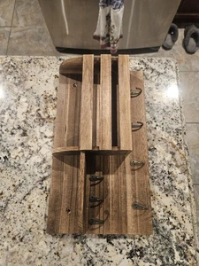 Labcosi Wandregal - braun Massivholz - 16,9” x 9 1/2” c 3,4”  - Bild 1 von 3