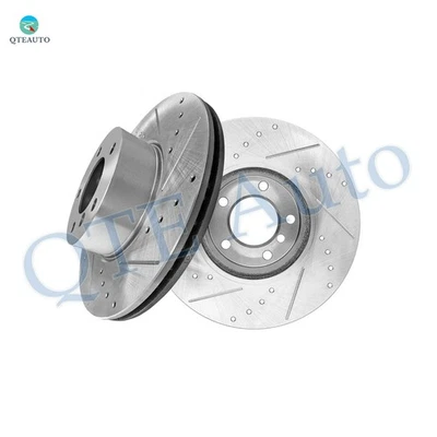 Front Drilled Slotted Brake Disc Rotors 312mm For 2017-2021 BMW 230I Base - Image 1 of 4