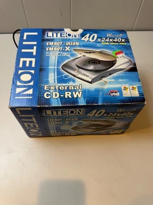 LITEON WriteOn Portable External CD-RW Drive 40X24X40X DAE Max 40X - Image 1 of 4