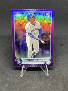 2022 Topps Chrome Update Lot x2 Julio Rodriguez RC #150 #165 Purple Refractor - Bild 1 von 8