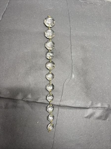 VINTAGE GRADUATED OCTAGON CHAIN WITH OXIDIZED BRASS PINS 26MM TO 14MM NOS - Picture 1 of 19