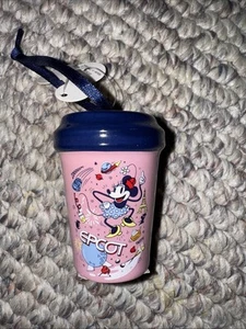 Disney StarBucks Hollywood Studios Minnie Mouse Cup Ornament EPCOT New - Picture 1 of 3