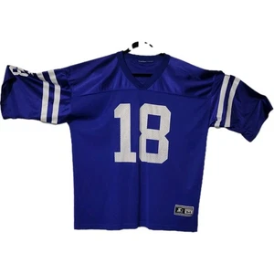 Vntg Genuine Starter #18 Peyton Manning Blue/Wht Indianapolis Colts Jersey - Picture 1 of 3