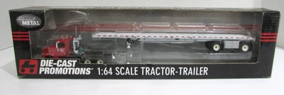 Remolque semi tractor Die-Cast Promotions 1/64 Workhorse camiones plataforma plana 31377 Foto 1 de 4
