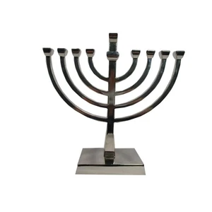 Hanukkah Metal Menorah Silver Chanukkah 10.5 x 10 x 3.5" Target - Picture 1 of 1