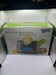 Rare Discovery Channel Sunrise/Sunset Nature Sounds Digital Alarm Clock - Picture 1 of 4