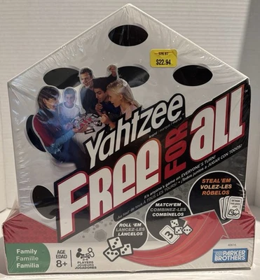Yahtzee Free For All Family Game NEW Parker Brothers 2008 Factory Sealed - Image 1 of 3
