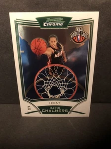 2008/09 Bowman Chrome Rookie Card Mario Chalmers Miami Heat - Bild 1 von 3