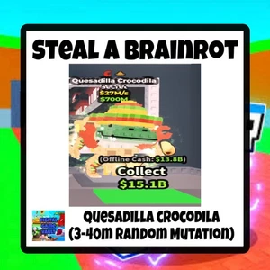 Quesadilla Crocodila | SAB | Steal A Brainrot | 3-40m/1s (RANDOM MUTATION🌮🪐) - Bild 1 von 1