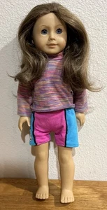 Muñeca American Girl castaño rojizo pelo castaño ojos azules pecas dientes - Imagen 1 de 13