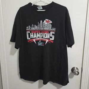 Kansas City Chiefs Super Bowl LVII Champions 2XL Camiseta Negra Mahomes Kelce - Imagen 1 de 4