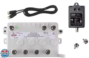 Reliable Cable 5-Port Cable TV Modem Splitter Signal Booster/Amplifier with A - Picture 1 of 5